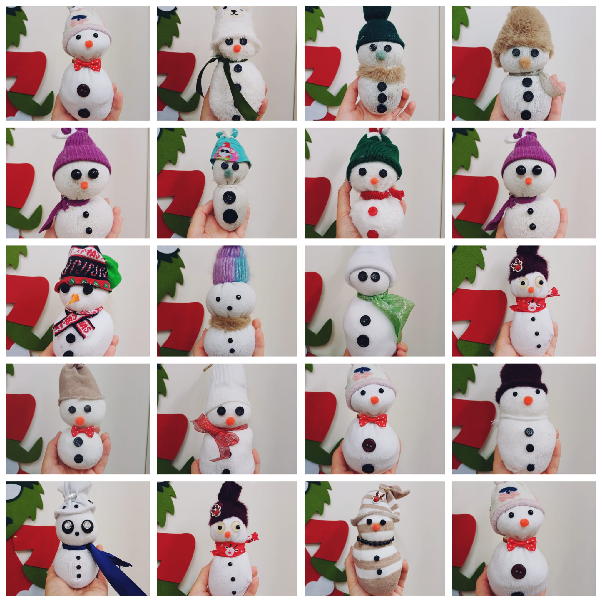 „Bałwankowa magia na kółku plastycznym.”